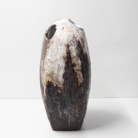 Keramik-Schirmstaender-Vase-braun