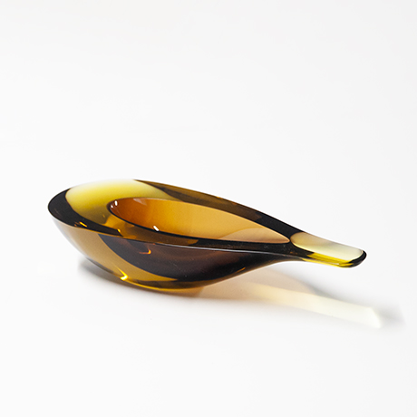Schlichtes DesignFlavio-Poli-Seguso-Sommerso-Murano-bowl-brown