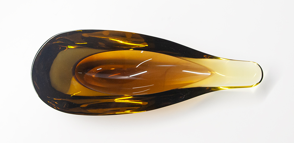 Flavio-Poli-Seguso-Sommerso-Murano-bowl-brown