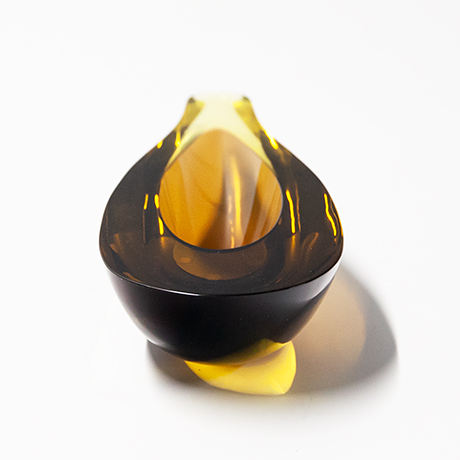 Flavio-Poli-Seguso-Sommerso-Murano-schuessel-braun-glas