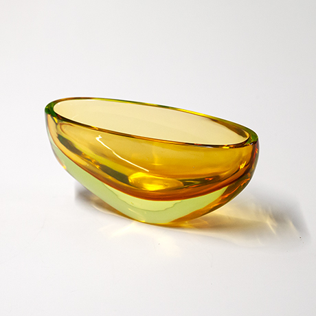 Flavio-Poli-Seguso-Sommerso-Murano-bowl-yellow-glass