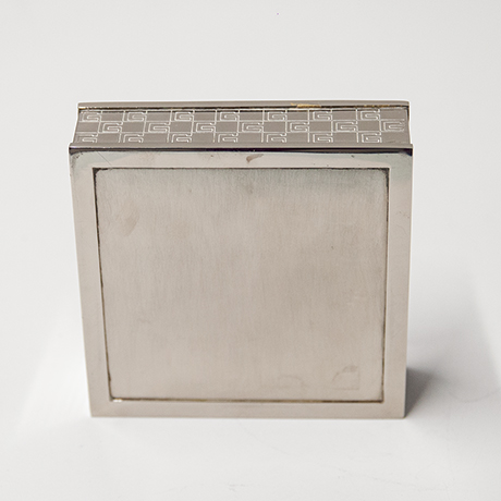Gucci-ashtray-silver-square-italy