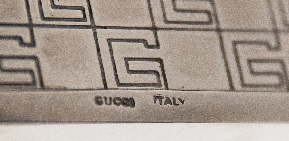 Gucci-ashtray-silver-pattern-signed-bowl