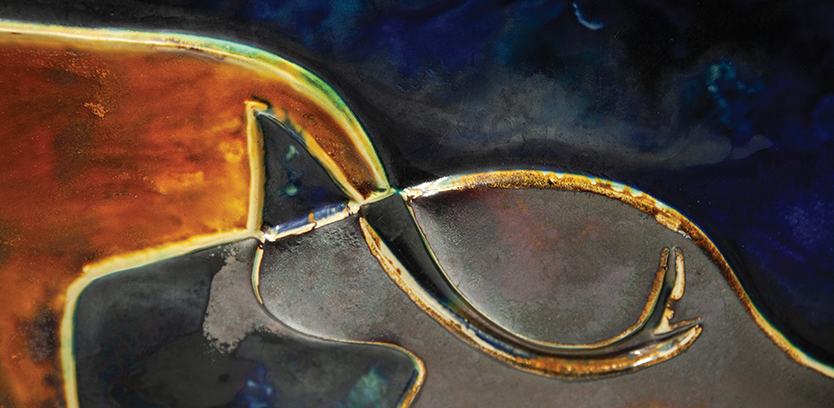 Helmut-Schaeffenacker-Bull-Wall-relief-art-ceramic