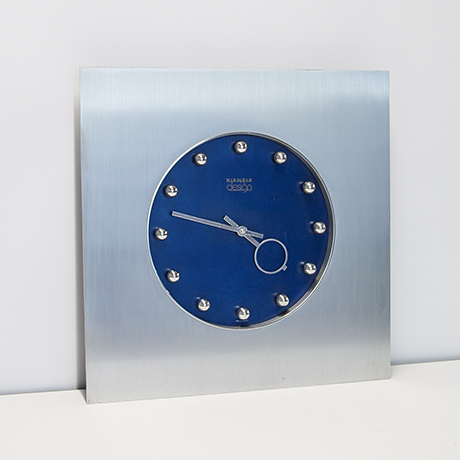 Kienzle-wanduhr-Edelstahl-blau