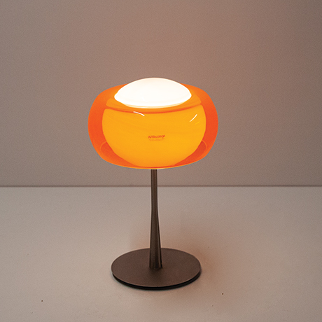 Mazzega-Murano-Tischlampe-orange