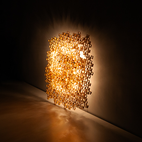 Palwa-flush-mount-golden-square-crystal