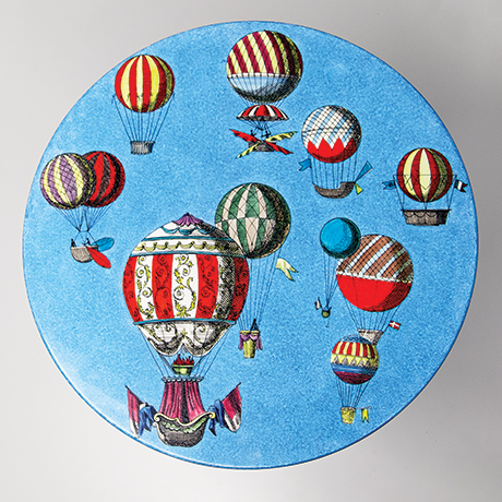 Piero-Fornasetti-Brass-Tripod-Side-Table-hot-air-balloon