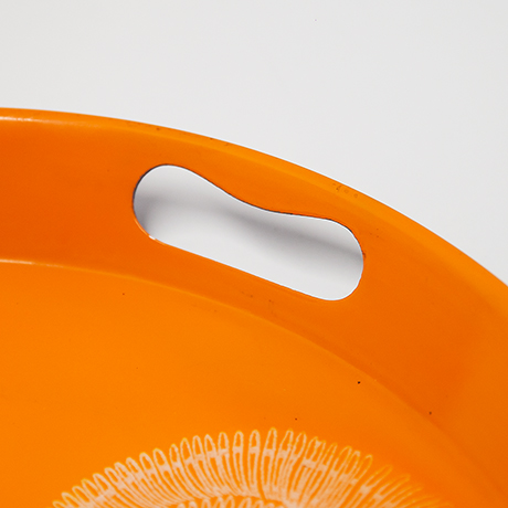 Piero-Fornasetti-serving-tray-orange-jellyfish