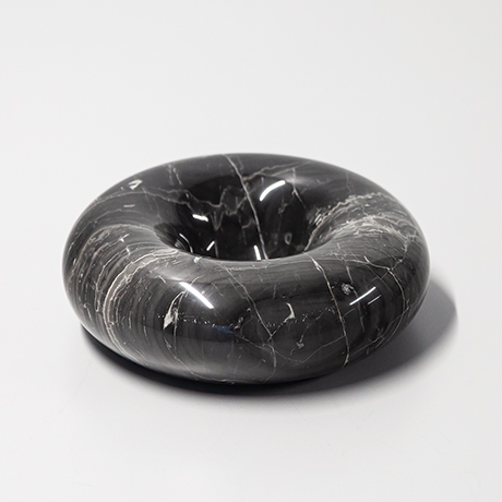 Sergio-Asti-marmor-schuessel-aschenbecher-schwarz
