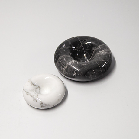 Sergio-Asti-marble-bowl-ashtray-black-white