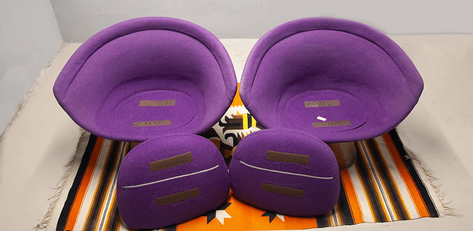 Warren-Platner-lounge-chairs-purple-fabric