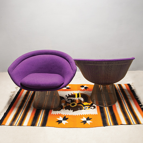 Warren-Platner-lounge-chairs-purple-dining