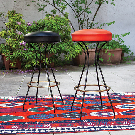 bar-stool-leather-black-red