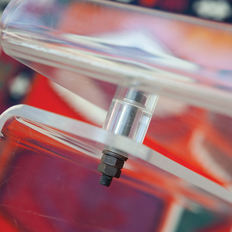 Charles-Charpentier-chair-velvet-purple-acrylic-glass