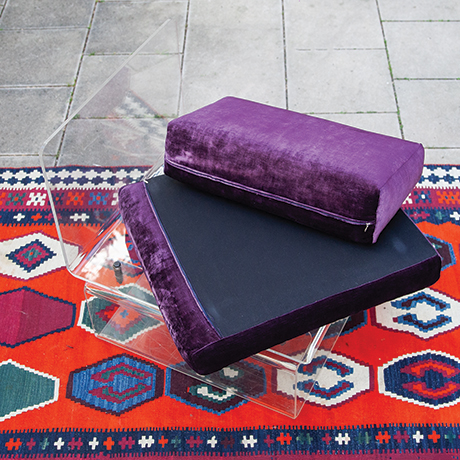 Charles-Charpentier-chair-velvet-purple-acrylic-vintage