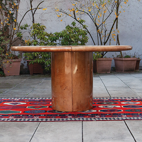 Aldo-Tura-dining-table-cream-brown-extendable