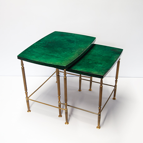 Schlichtes DesignAldo-Tura-nesting-tables-green