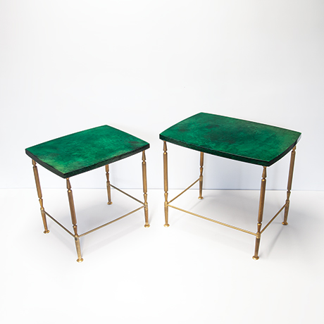 Aldo-Tura-stacking-tables-green-vintage