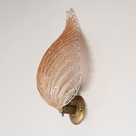 Barovier-Wall-Light-Foglia-Murano-pink