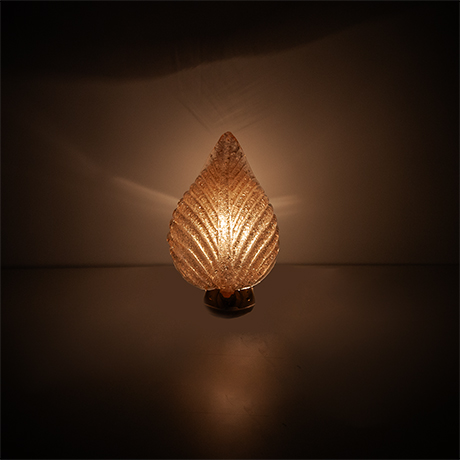 Barovier-Wall-Light-Foglia-glass-Murano-pink