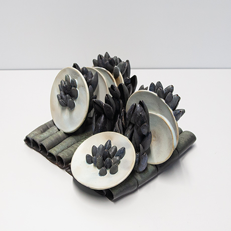Beate-Kuhn-shell-ceramic-sculpture-staggered
