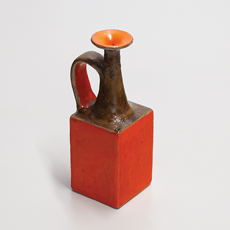 Schlichtes DesignGambone-ceramic-pitcher-orange-brown_1