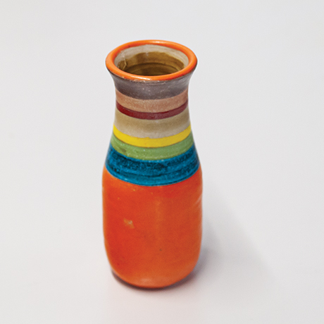 Schlichtes DesignGambone-vase-round-striped-orange