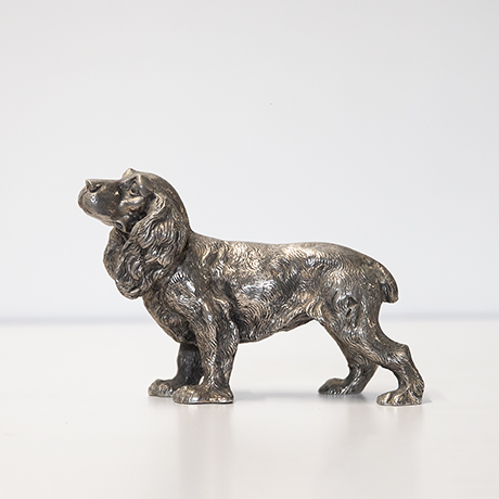 Schlichtes DesignGucci-Silverplate-Cocker-Spaniel-figure