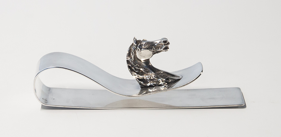Hermès-pferd-Bueroklammer-silber