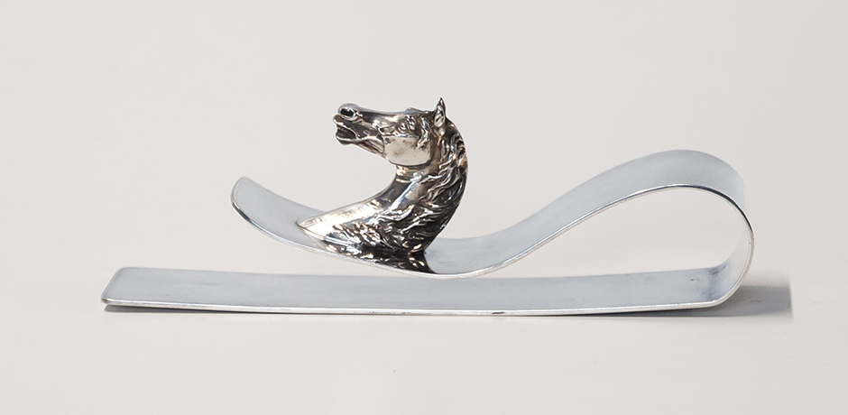 Hermès-Horse-Head-paper-clip-silver