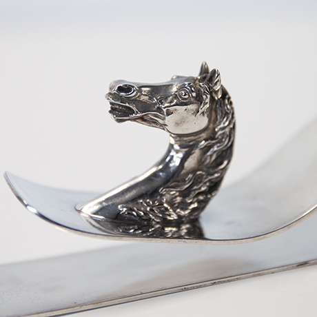 Hermès-pferd-Bueroklammer-silber