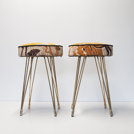 Svenskt-Tenn-stools-Monkey-Round-Brass