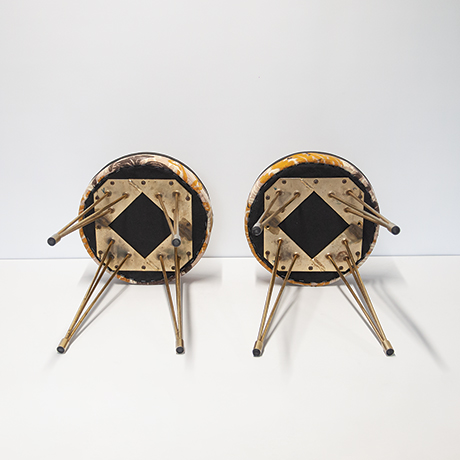 Svenskt-Tenn-stools-Monkey-Round-Brass