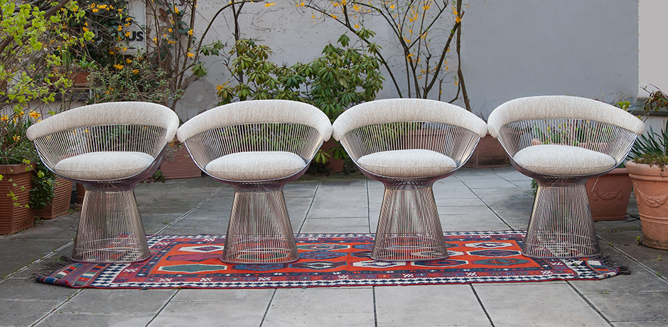 Warren-Platner-Dining-Lounge-Chairs-beige-Knoll-International