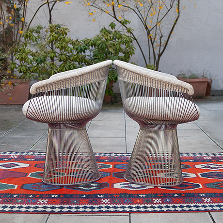 Warren-Platner-Dining-Lounge-Chairs-beige-Knoll-International